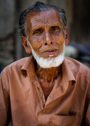 Old man with a white beard
